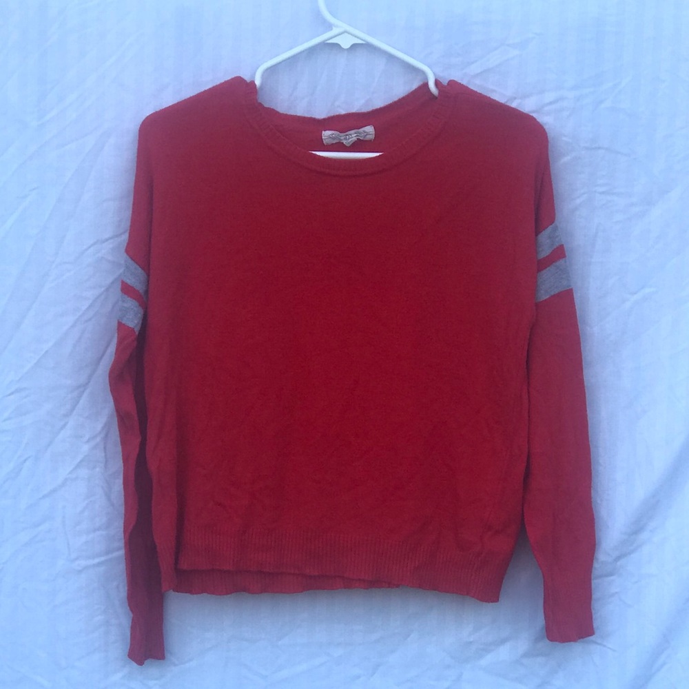 Scoopneck sweater.
